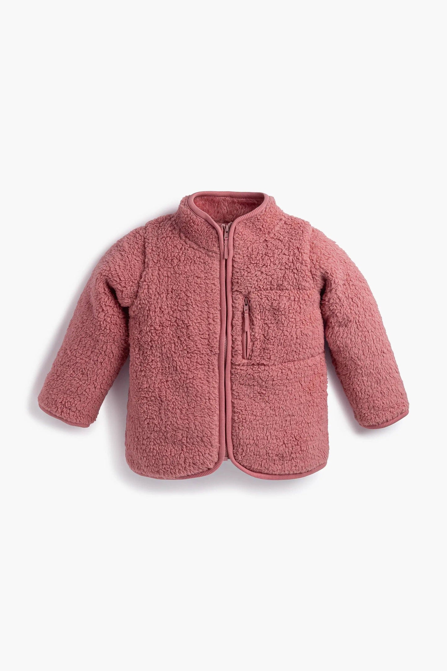 Sherpa Jacket_Mauve Pink: Girl / Mauve Pink