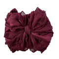 Maroon Ruffled Headband