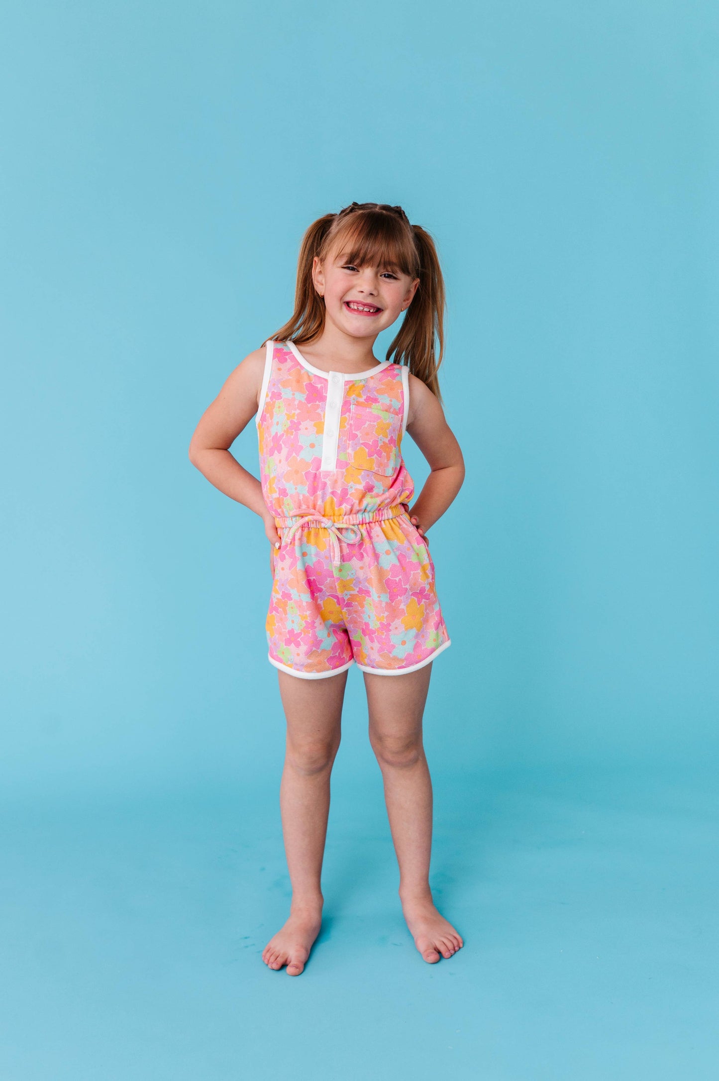 Tutti Fruitti Blossom Girls Tank Romper