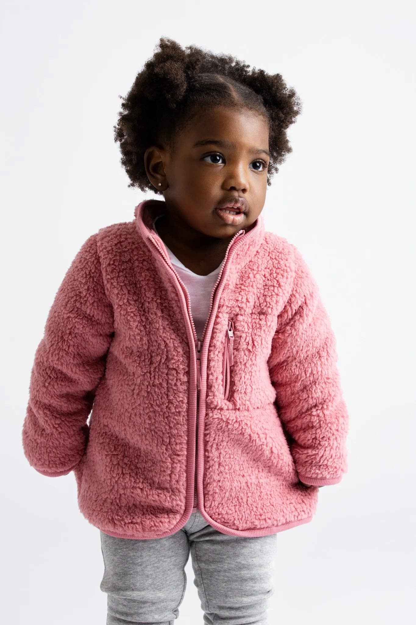 Sherpa Jacket_Mauve Pink: Girl / Mauve Pink