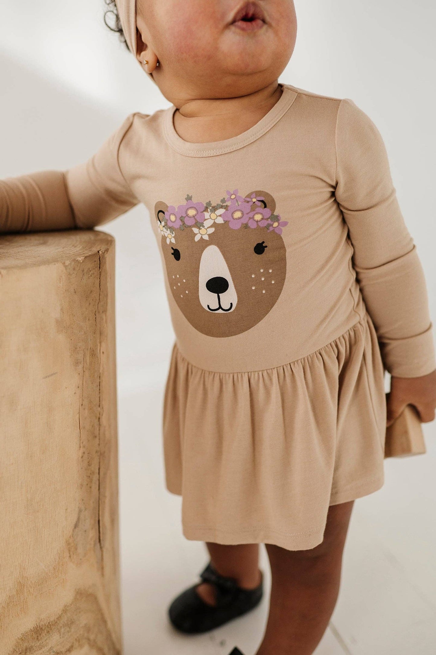 Girl's Bodysuit Dress Set Bamboo Baby/Kids Clothing Fall: Fawn