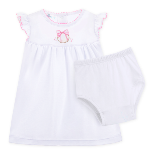 Precious Lil' Sluggers Dress - Pink
