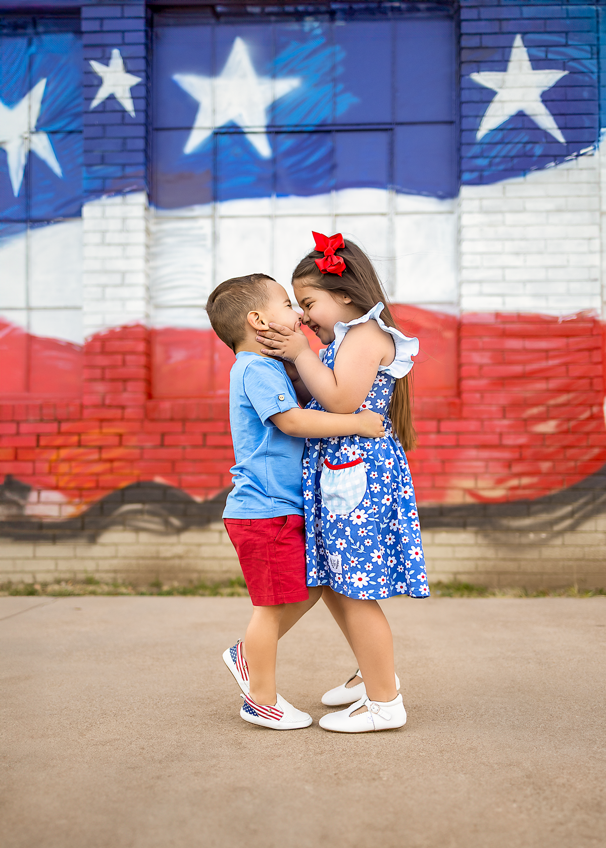 Boys Red Drawstring Shorts