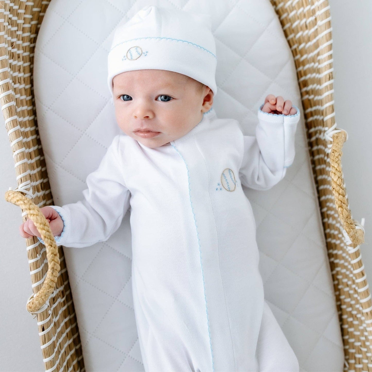 Precious Lil' Sluggers Footie - Light Blue