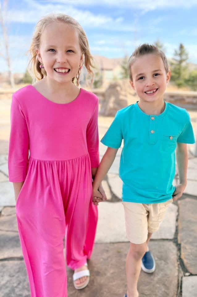 Boys Teal Short Sleeve Shirt