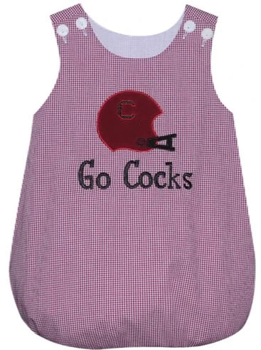 Helmet applique black/garnet boy bubble set