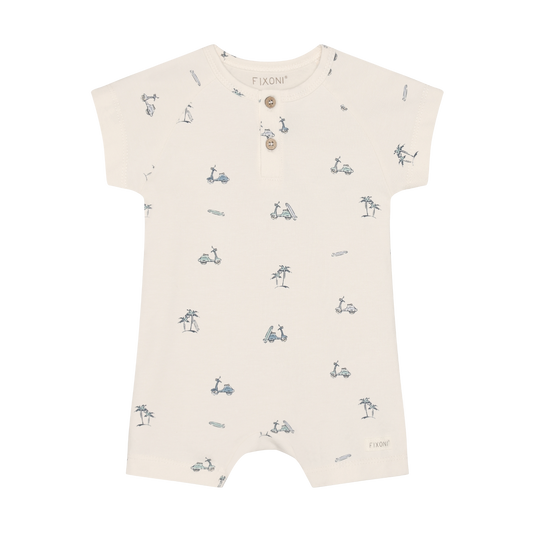 Beach Vibes Short Sleeve Romper