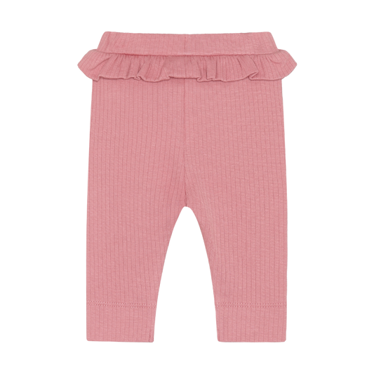 Dusty Rose Ribbed Leggings