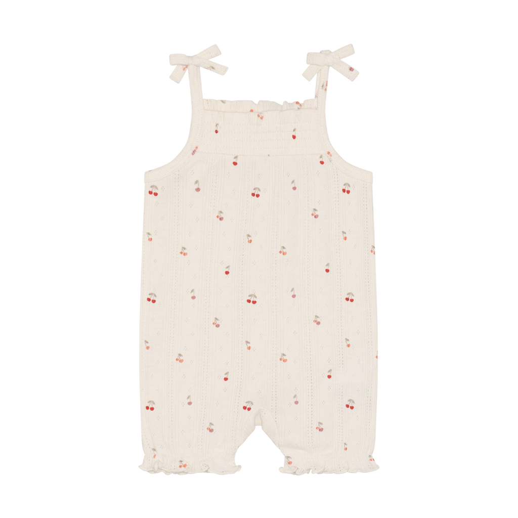 Cherries Short Sleeve Romper Set