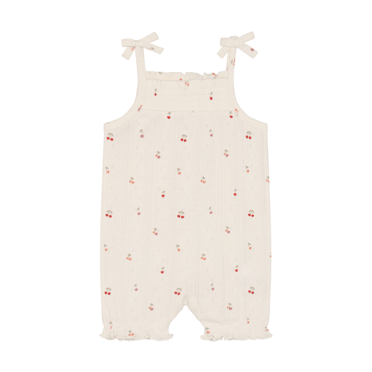 Cherries Short Sleeve Romper Set