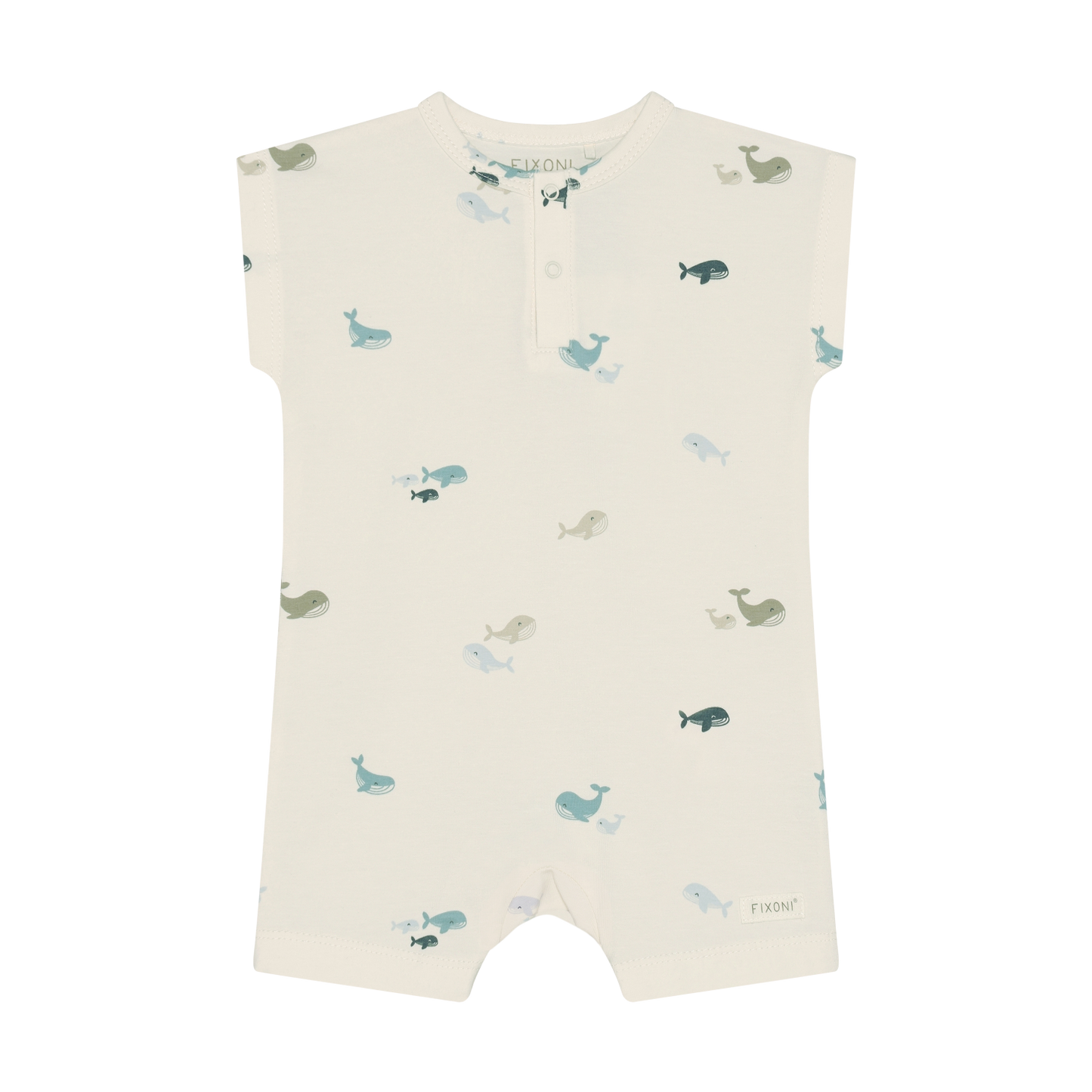 Whale Sleeveless Short Romper