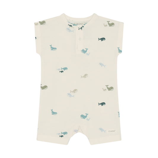 Whale Sleeveless Short Romper