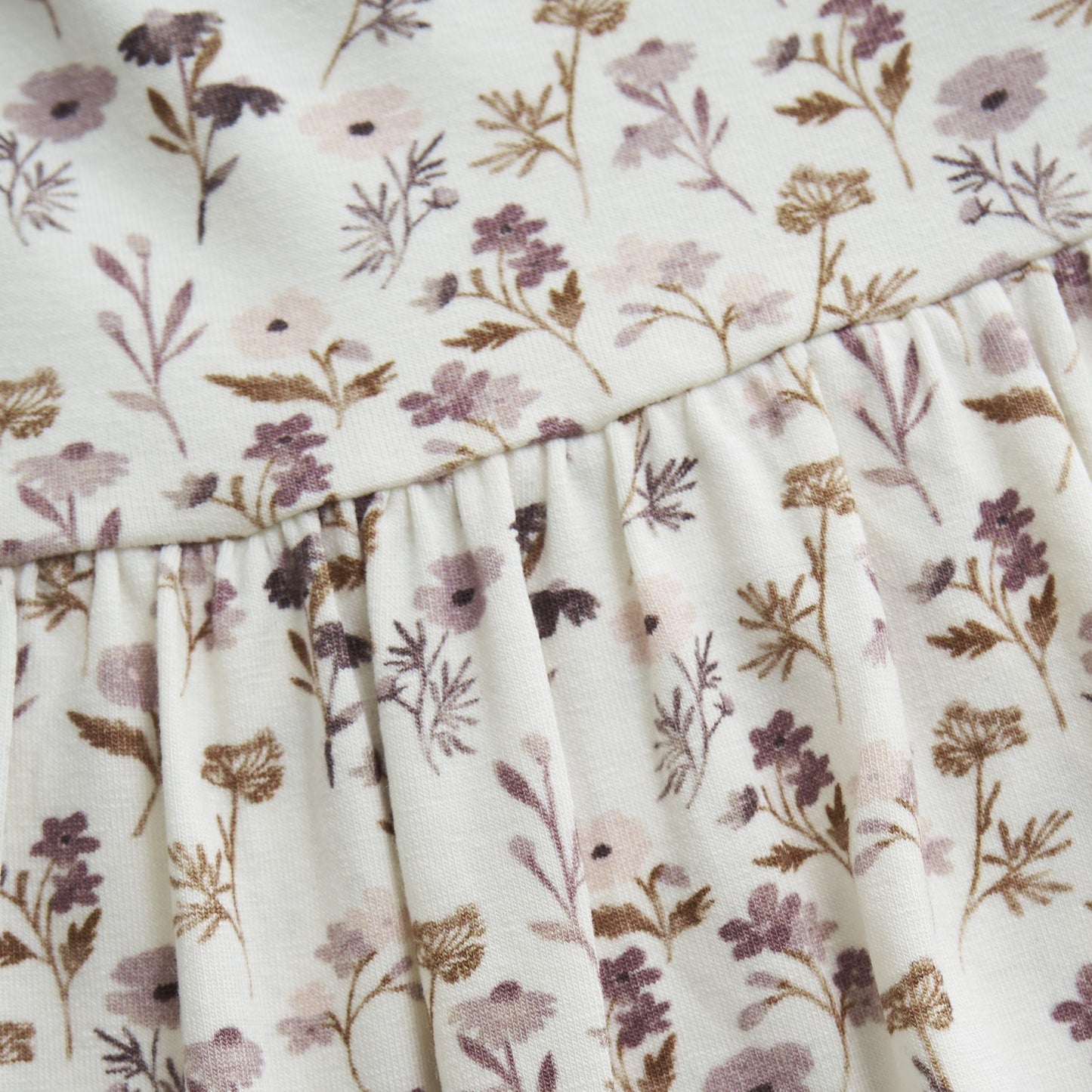 FIXONI Baby Long Sleeve Floral Dress - Violet Ice