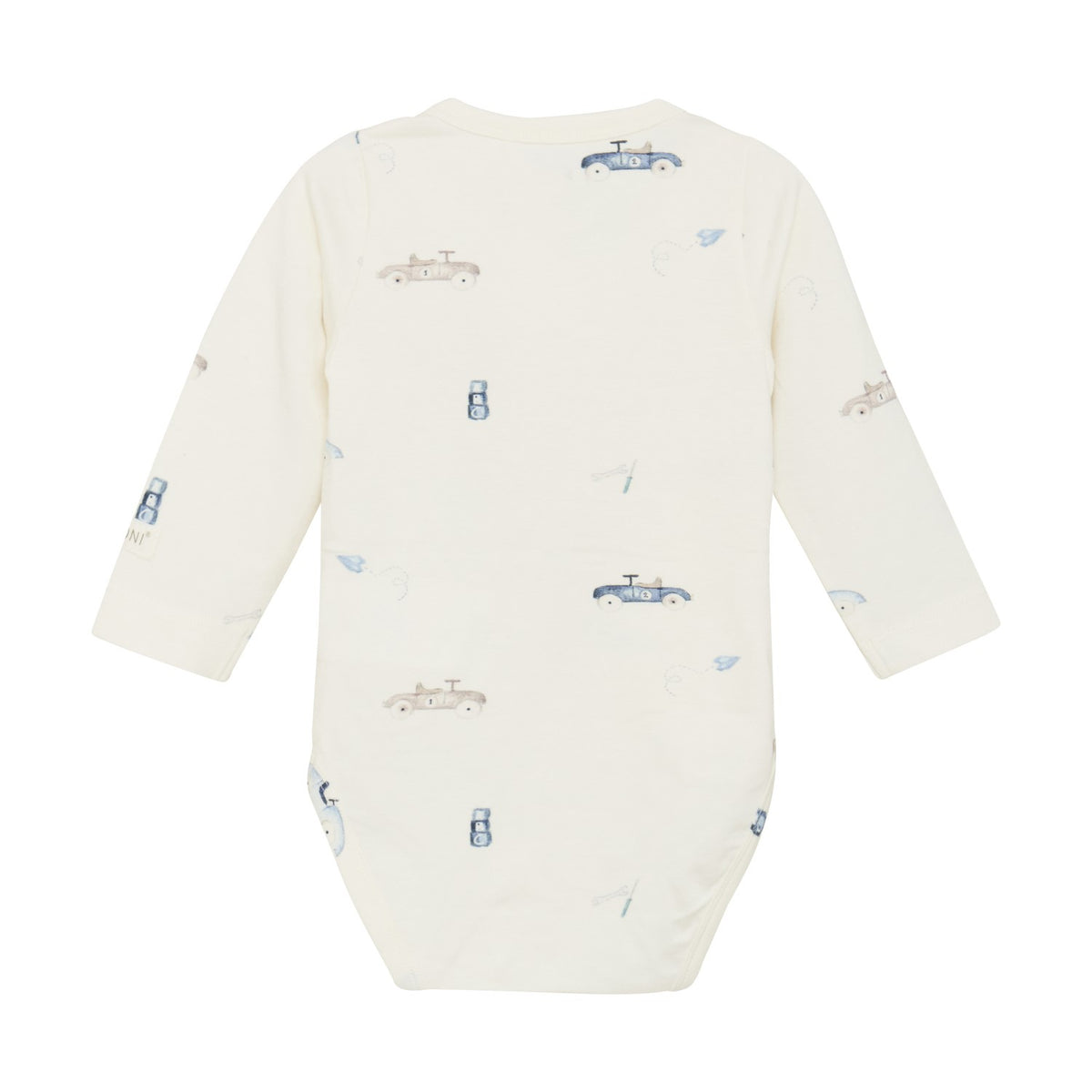 FIXONI Long-Sleeve Wrap Bodysuit - Vintage Cars - Wild Lapin Children’s Boutique