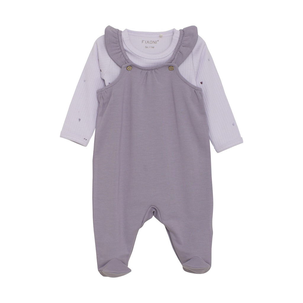 FIXONI Body Suit and Romper Set - Purple Ash - Wild Lapin Children’s Boutique