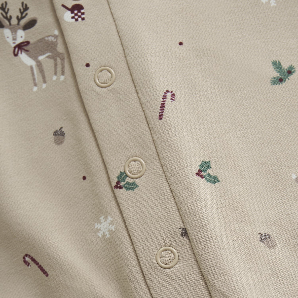 FIXONI Long Sleeve Christmas Romper - Moonlight - Wild Lapin Children’s Boutique
