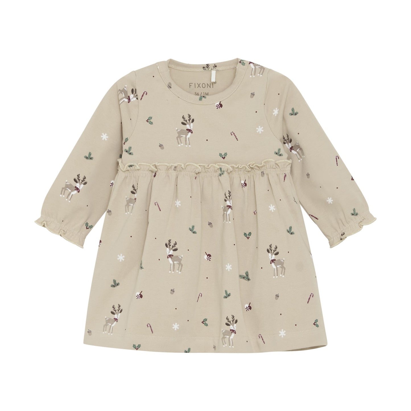 FIXONI Christmas Long Sleeve Body Suit Dress - Moonlight