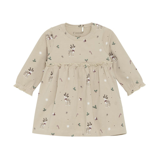 FIXONI Christmas Long Sleeve Body Suit Dress - Moonlight