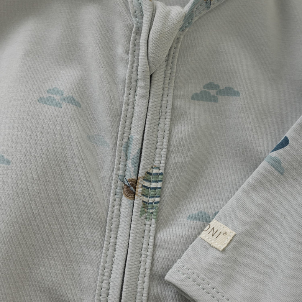 FIXONI Baby Zip Sleepsuit – Sky Adventure - Wild Lapin Children’s Boutique